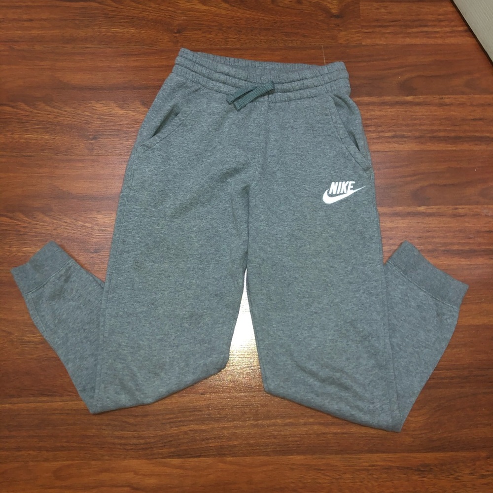 Boys Grey Nike joggers